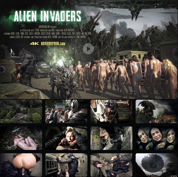 Horror Porn: Adelle Unicorn, Ashley Ocean, Karol Lilien, Matt Darco, Max Born, Nana Garnet, Vinna Reed – Horror Porn 53 – Alien Invaders