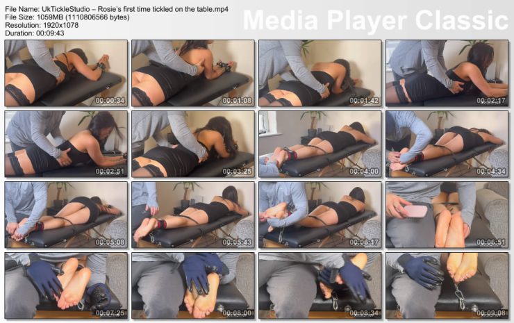 Uk Tickle Studio: Rosie’s first time tickled on the table ($11.99 Clips4sale)
