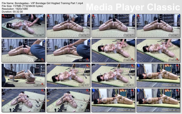 bondagetea: Bondage Girl Hogtied Pussy Training Part 1 ($17.99 Clips4sale)