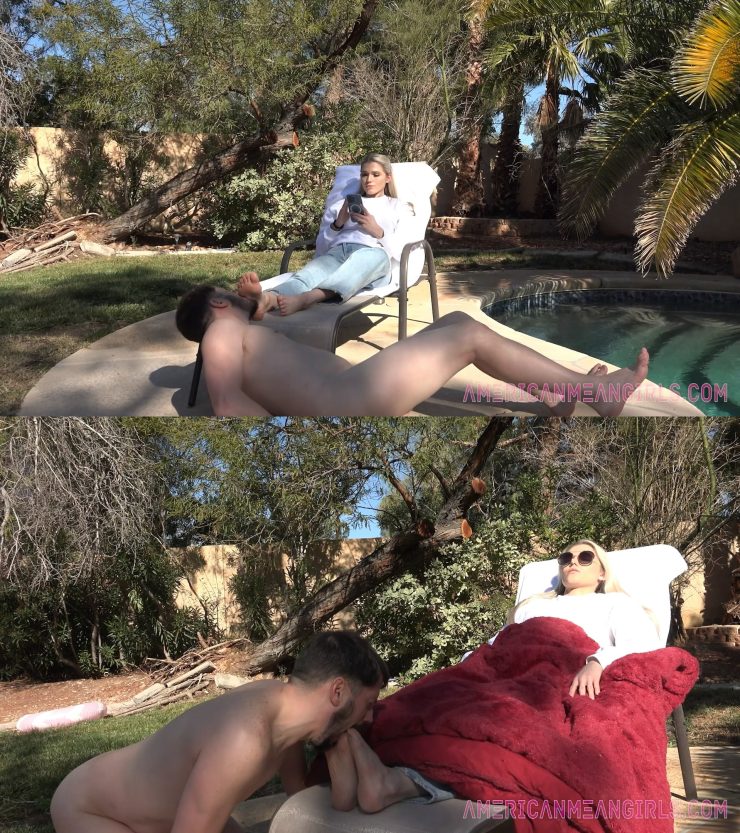 American Mean Girls: Princess Amber Gets Feet Licked Outside ($14.99 Clips4sale)