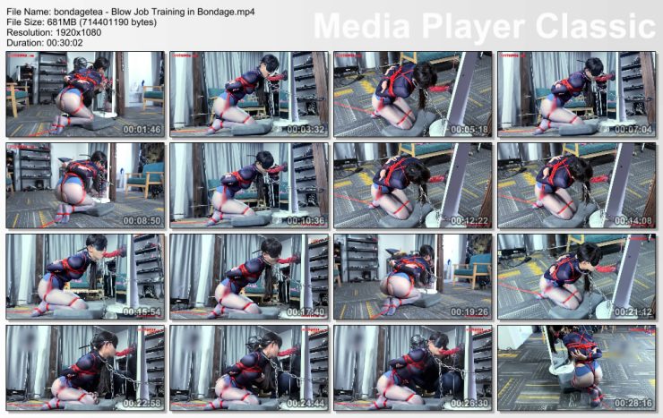 bondagetea: Blow Job Training in Bondage ($13.99 Clips4sale)