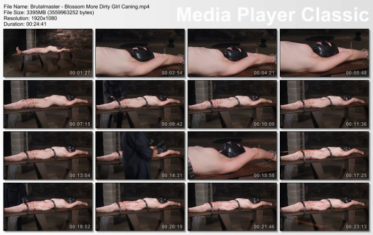 Brutal Master: Blossom More Dirty GIrl Caning