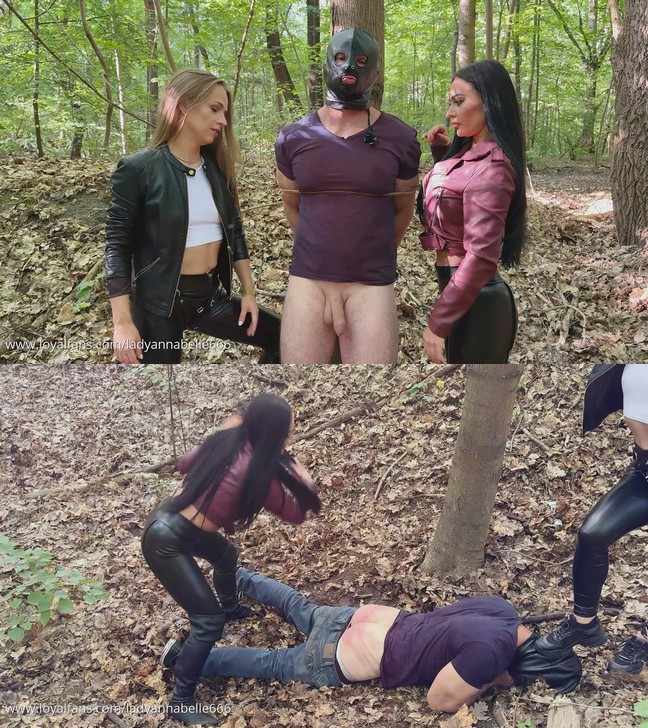 LadyAnnabelle666: BALLBUSTING IN THE WOODS WITH EVILWOMAN