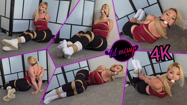 Lil Missy UK Store: Lil Missy UK in Tied In Black Leggings And White Socks