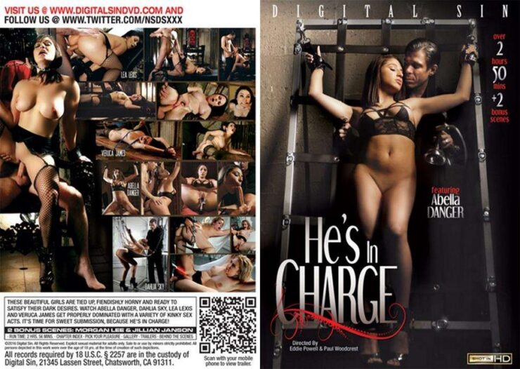 Digital Sin:  Abella Danger, Dahlia Sky, Jillian Janson, Lea Lexis, Morgan Lee, Veruca James, James Deen, Mick Blue, Ramon Nomar, Tommy Pistol – He’s In Charge  Series: He’s In Charge