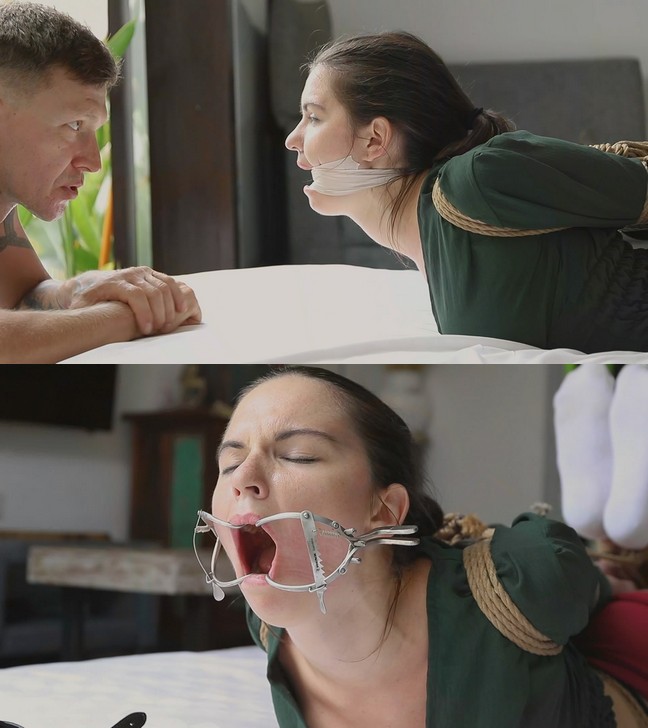 Russian girls in fetish: DESTRUCTIVE BONDAGE: ARCHING HER BACK, STRETCHING HER MOUTH (HD)