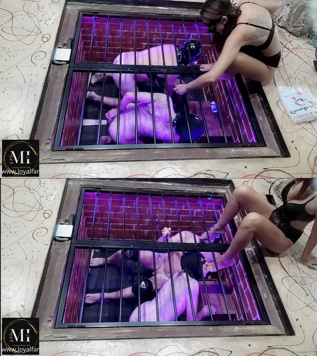 LoyalFans: Mistress Isis Spain – Exclusive Mistress – Real Session – Two Slaves In The Cage