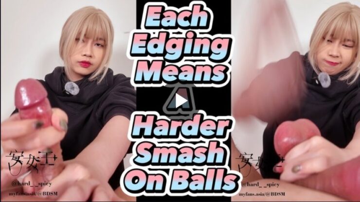 Mistress Ann: Every Time I Edge You, I Smash Harder on Your Balls $15.99 USD