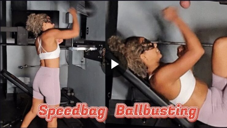 Ballbusting Bianca: 000 Hits of Pleasure: Episode 3 Speedbag Ballbusting 4K $13.99 USD