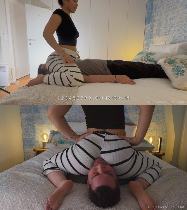 Mistress Enola Fetish: Josip, Kelly – Breathless Under Goddess Kelly: Bouncing Face sitting, Scissor Crush, Foot Domination 4K