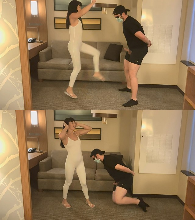 Onlyballkicking: Lil Mizz Unique – Sexy Flip Flop Ballbusting